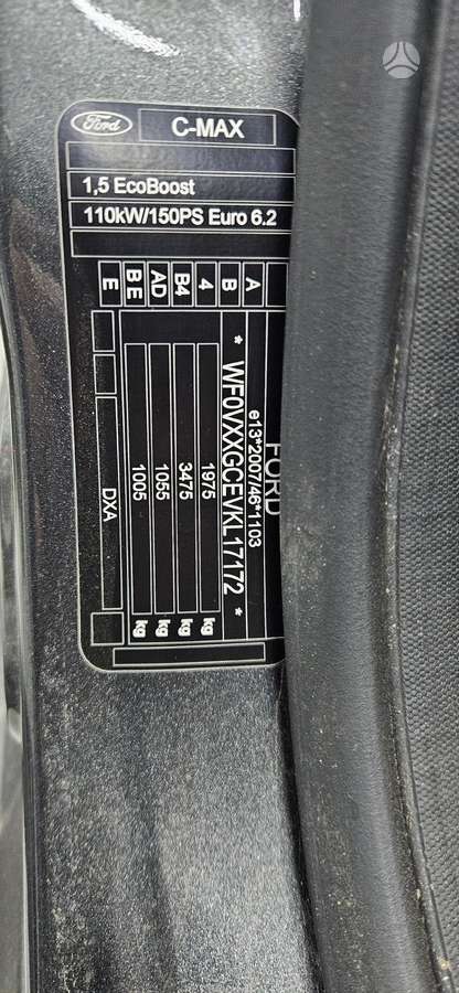 Ford C-MAX dalimis
