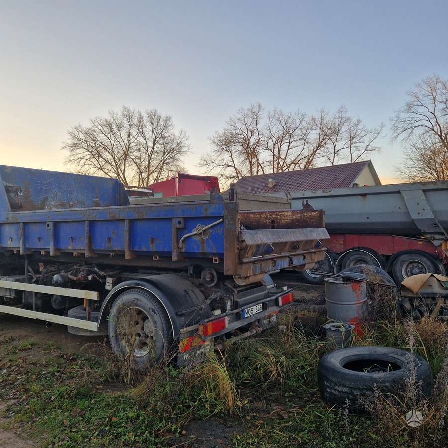 Iveco 180E28, самосвалы с прицепoм