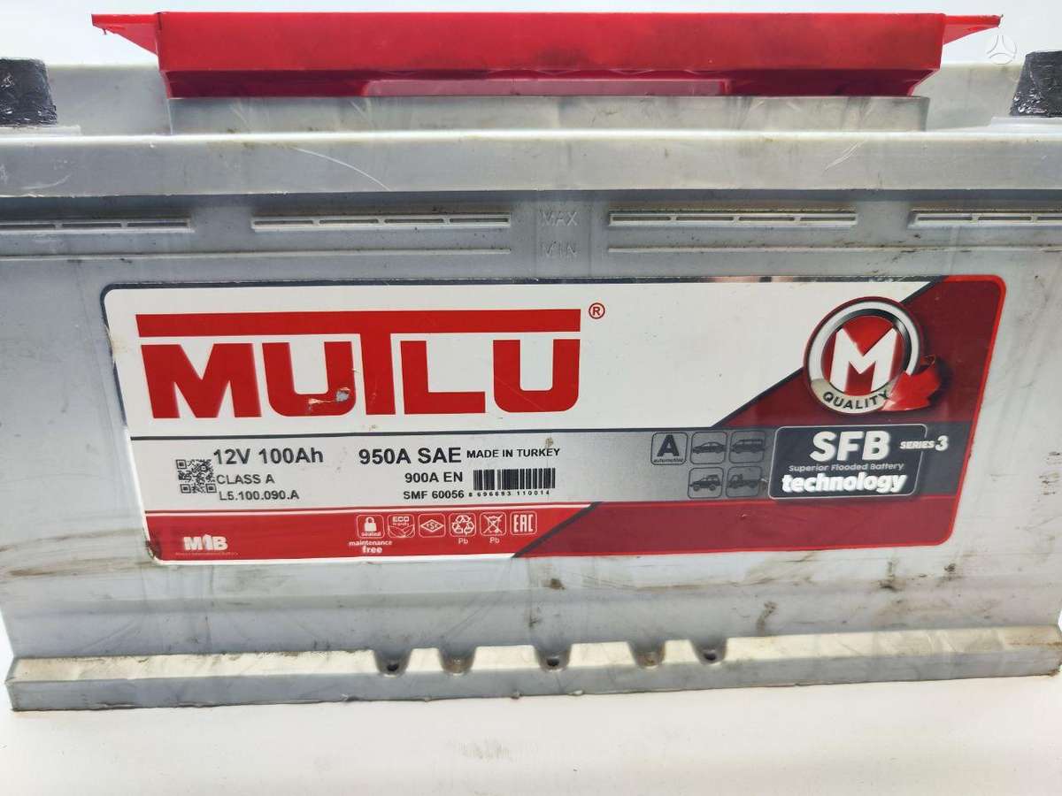 Akumuliatorius 100Ah MUTLU PATIKRINTAS