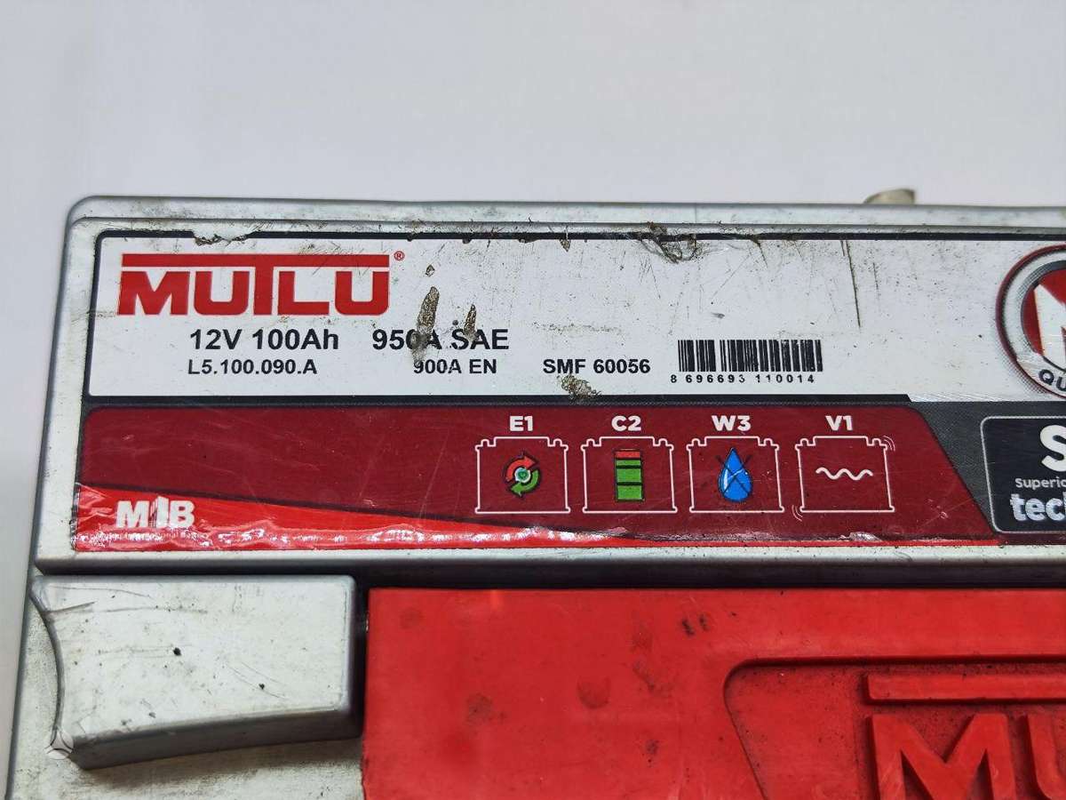 Akumuliatorius 100Ah MUTLU PATIKRINTAS