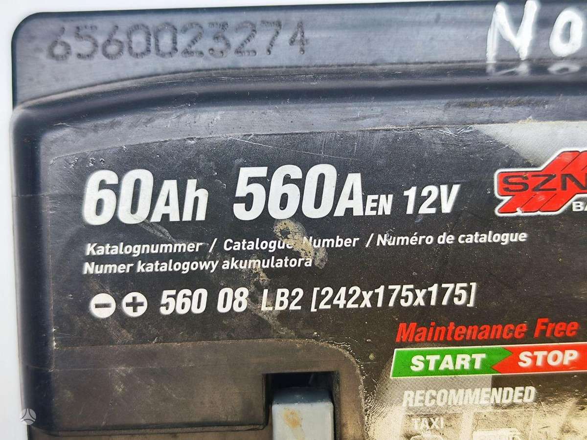PATIKRINTAS 60Ah CARBON SZNAJDER