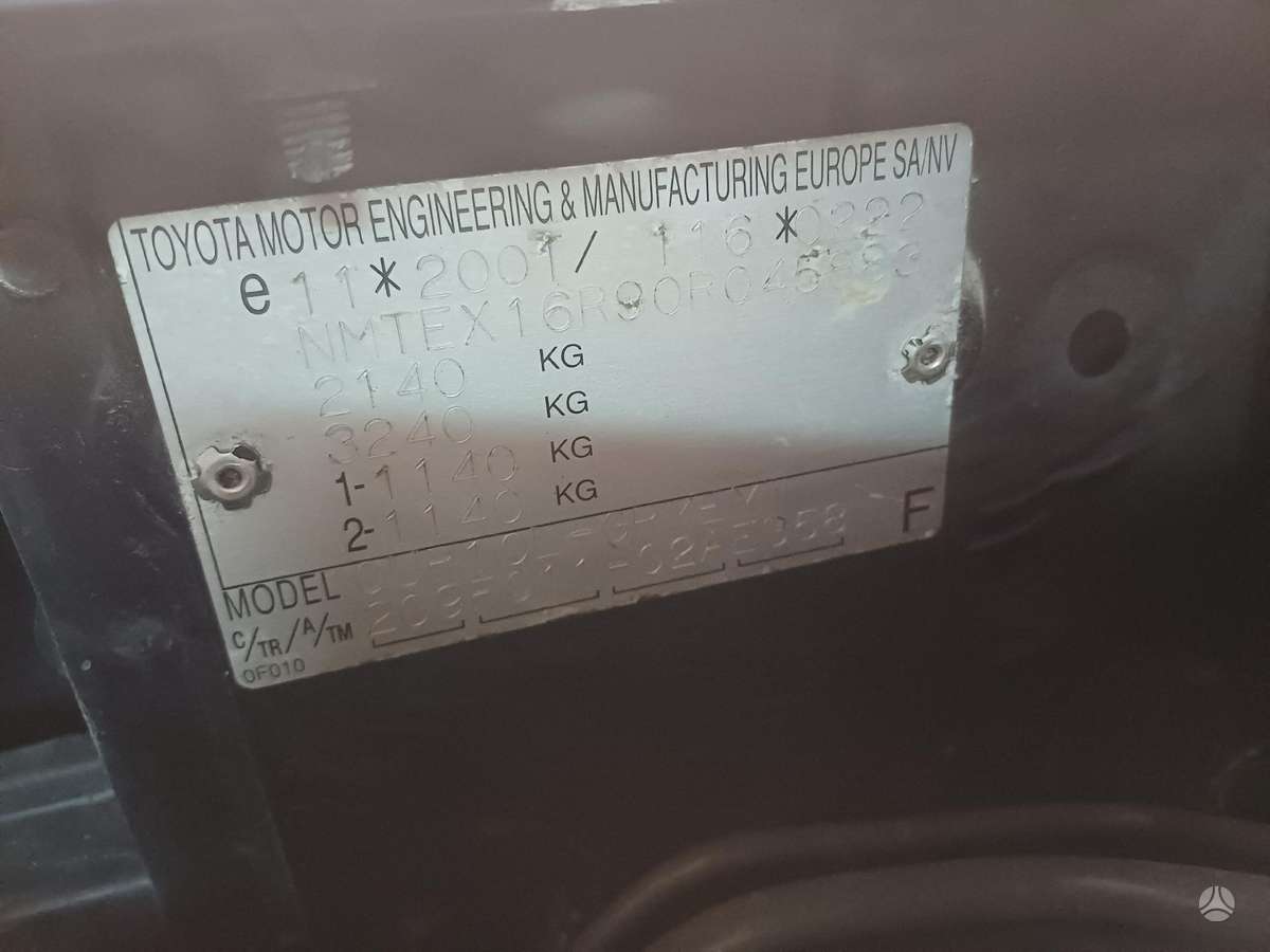 Toyota Corolla Verso body parts