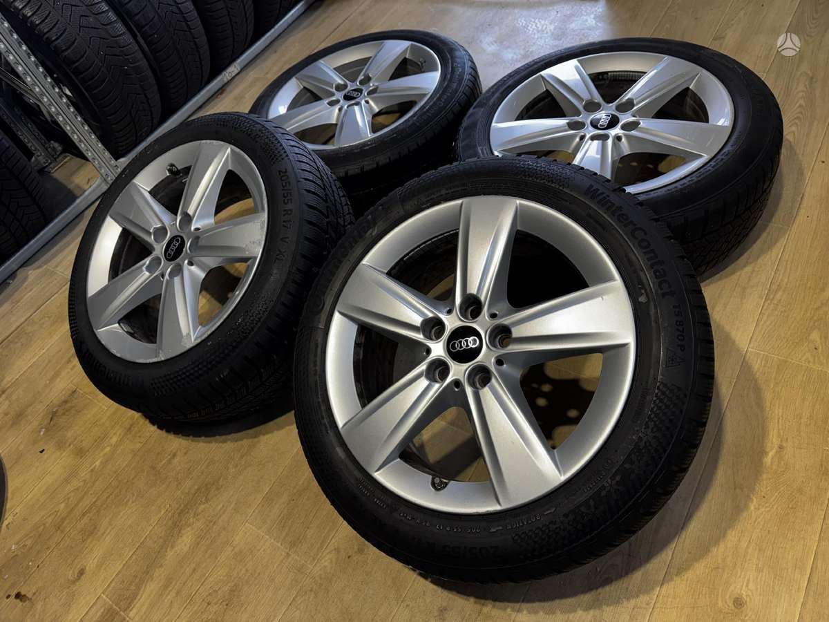 Audi A3 su žiem. padangomis, легкосплавные , R17