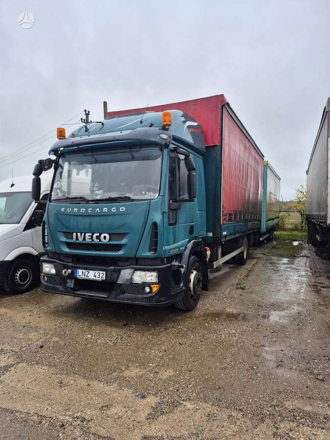 Iveco Eurocargo 12E280, dropside with curtains