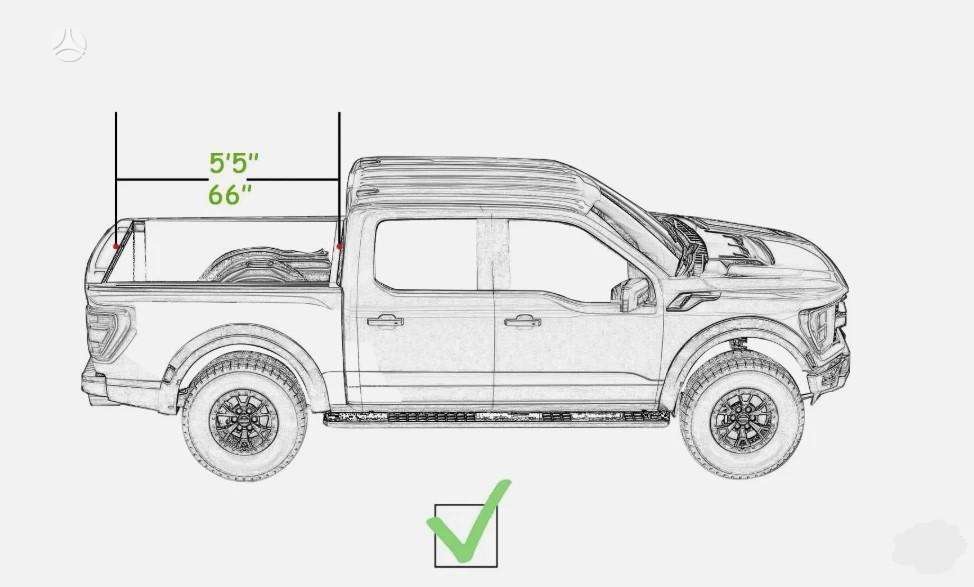 Ford F-150 hood (front, rear)