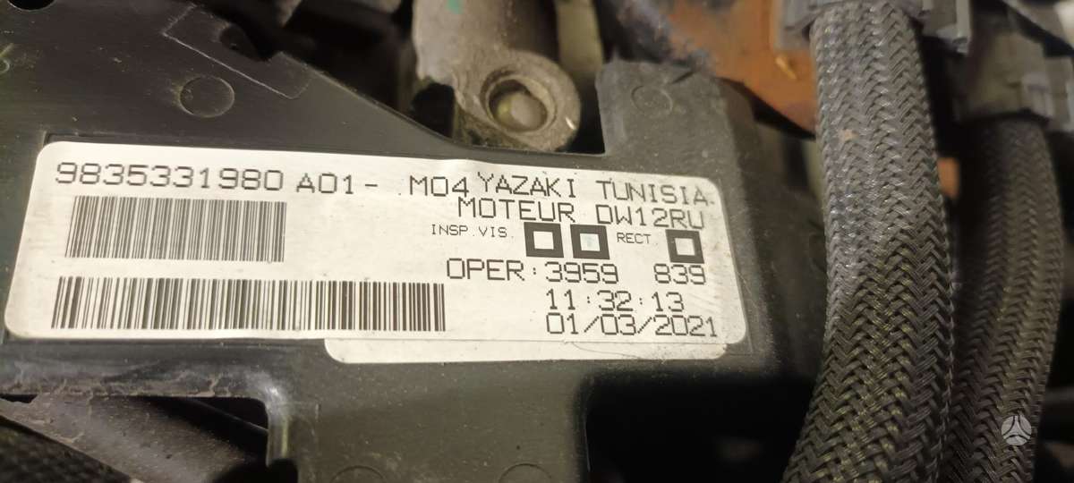 Peugeot Boxer, DW12RU, детали двигателя