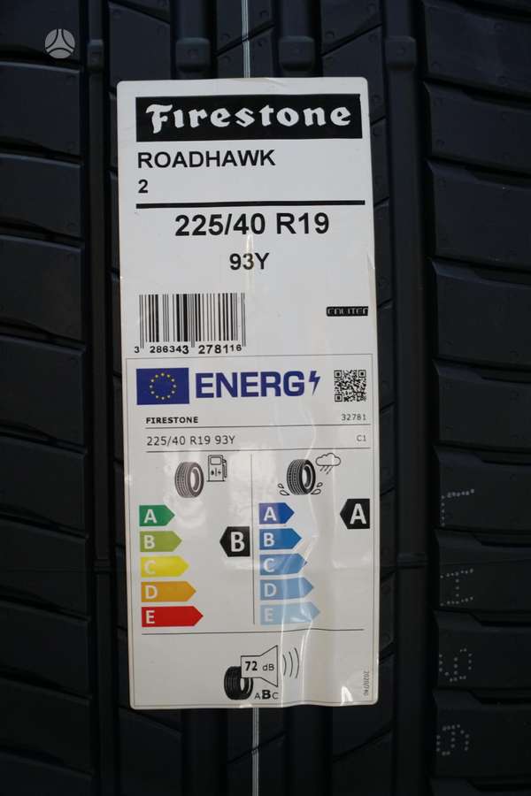 Firestone Roadhawk2, summer 225/40 R19