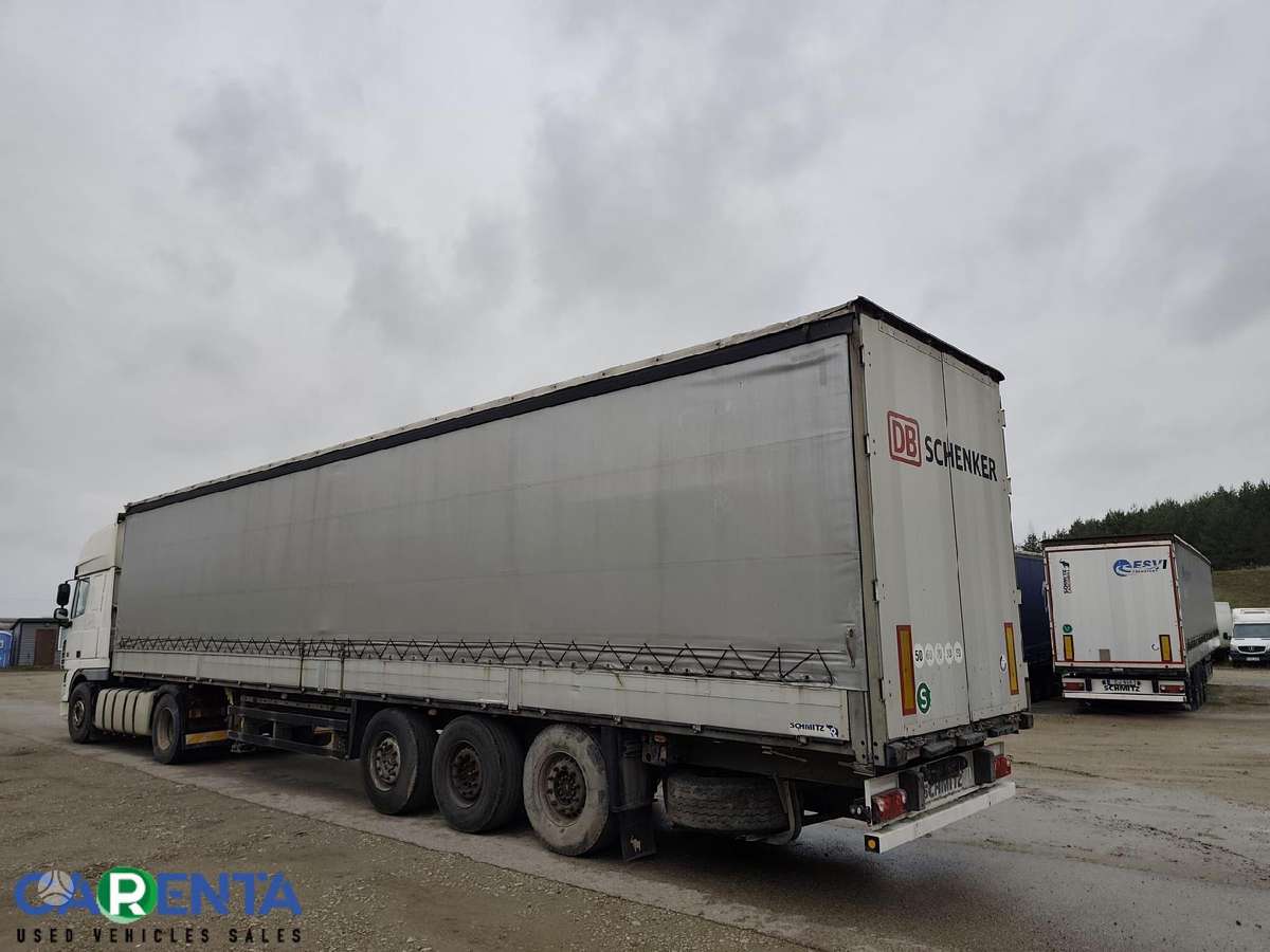 Schmitz SCS BS TIR, curtainsider with dropside