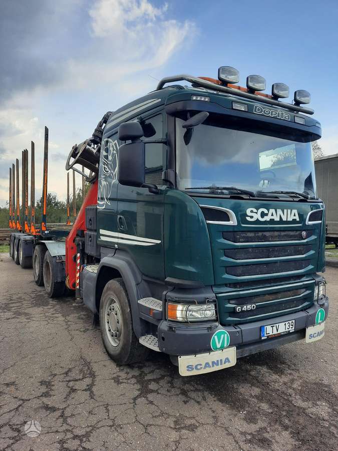 Scania G450, timber trucks