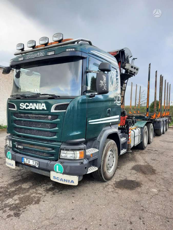Scania G450, timber trucks
