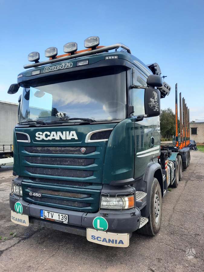 Scania G450, timber trucks