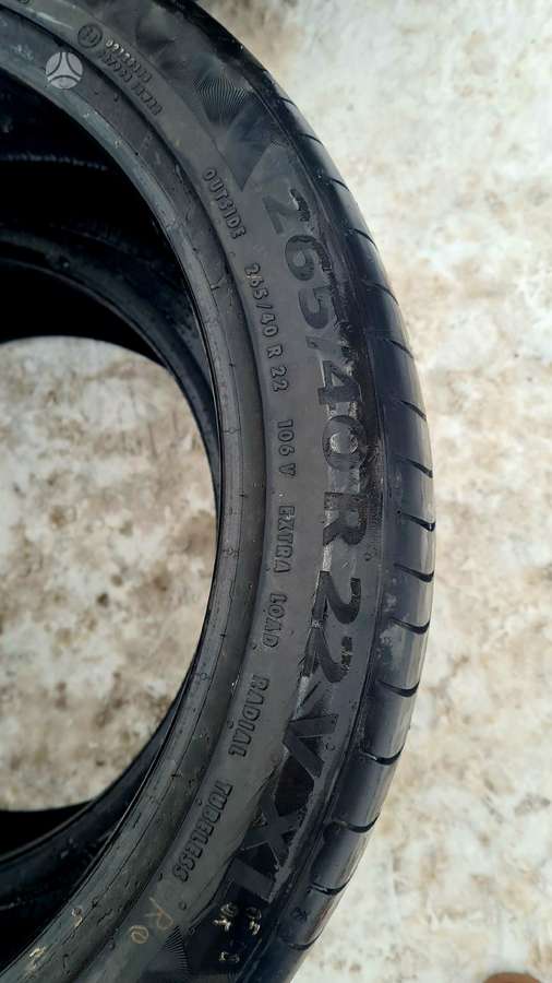 Continental, летние 265/40 R22