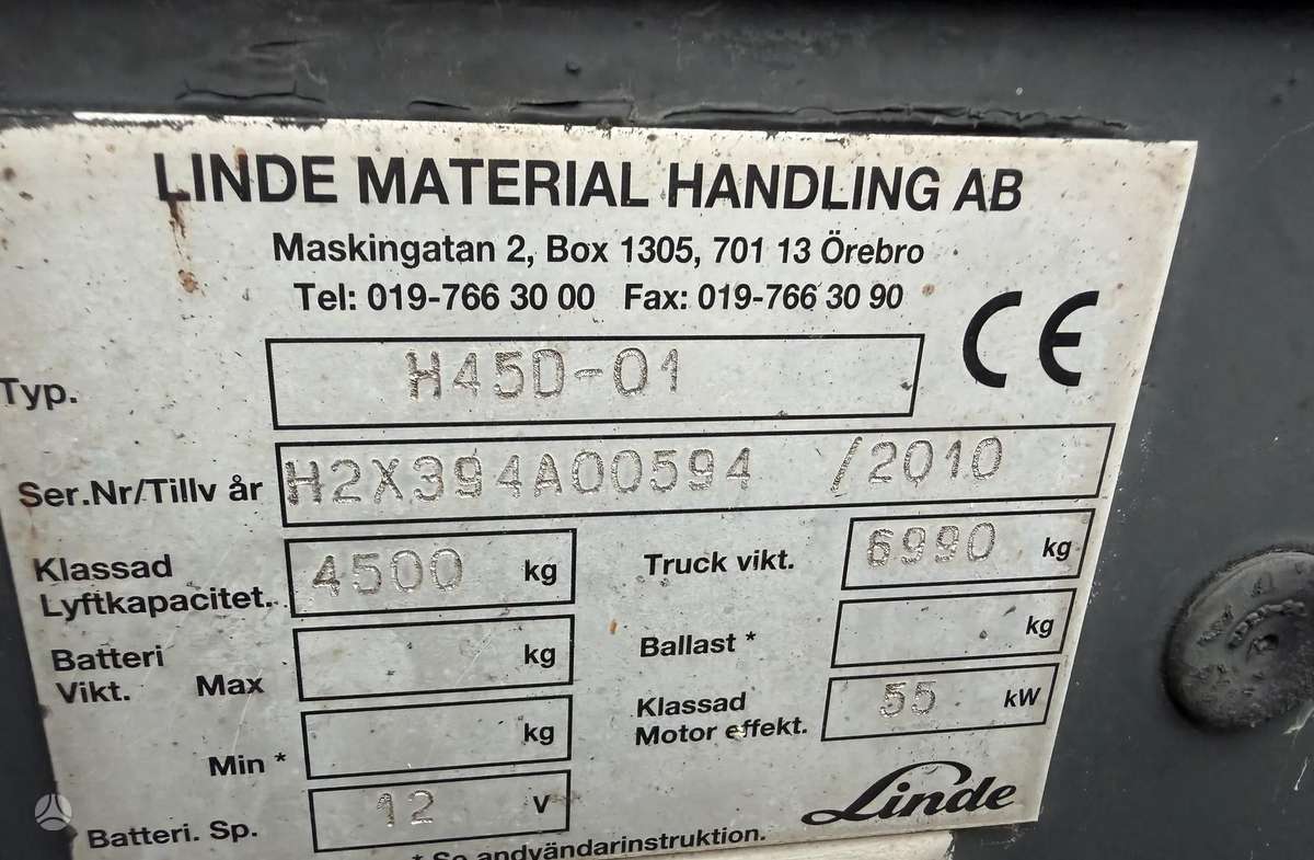 Linde H45D, вилочные погрузчики
