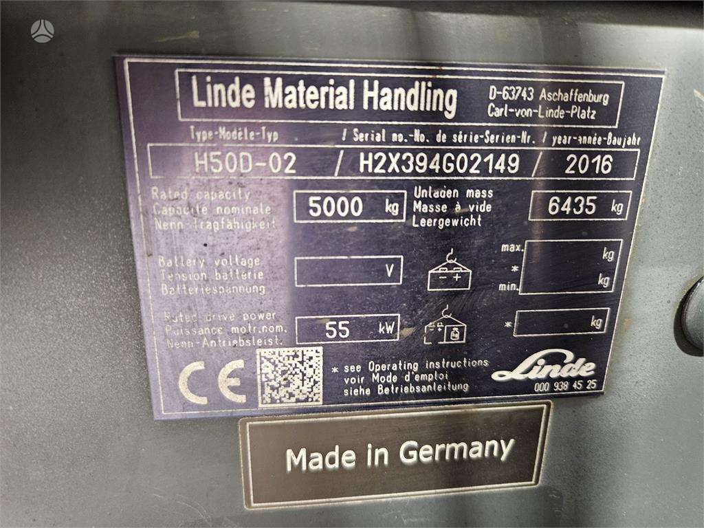 Linde H50D, forklifts