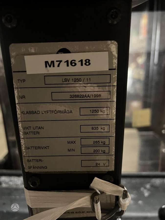 BT 1250, forklifts