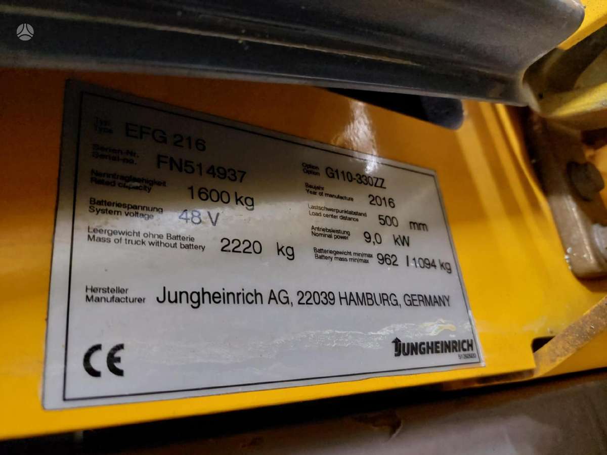 Jungheinrich EFG 216, forklifts