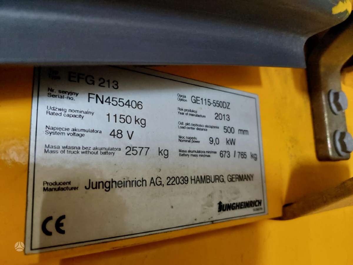 Jungheinrich EFG 213, forklifts