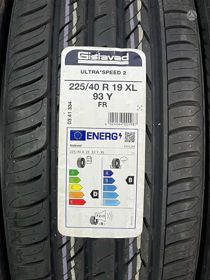 Gislaved Ultra Speed 2, summer 225/40 R19