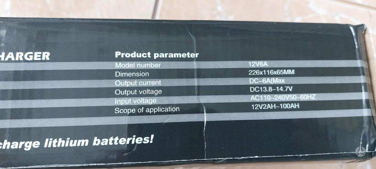 Išmanus akumuliatorių pakrovėjas įkroviklis 12v 6A