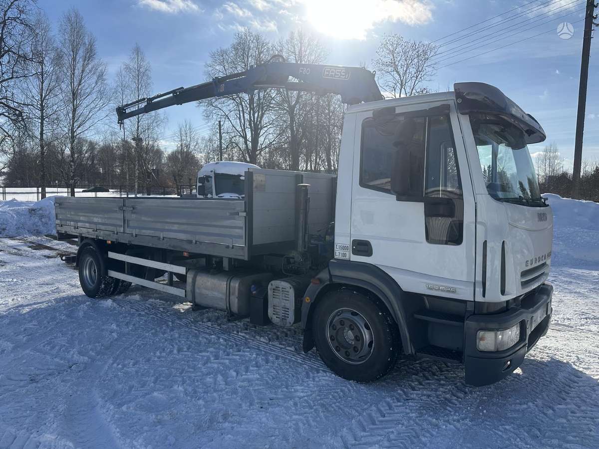 Iveco 150 E, самосвалы с краном