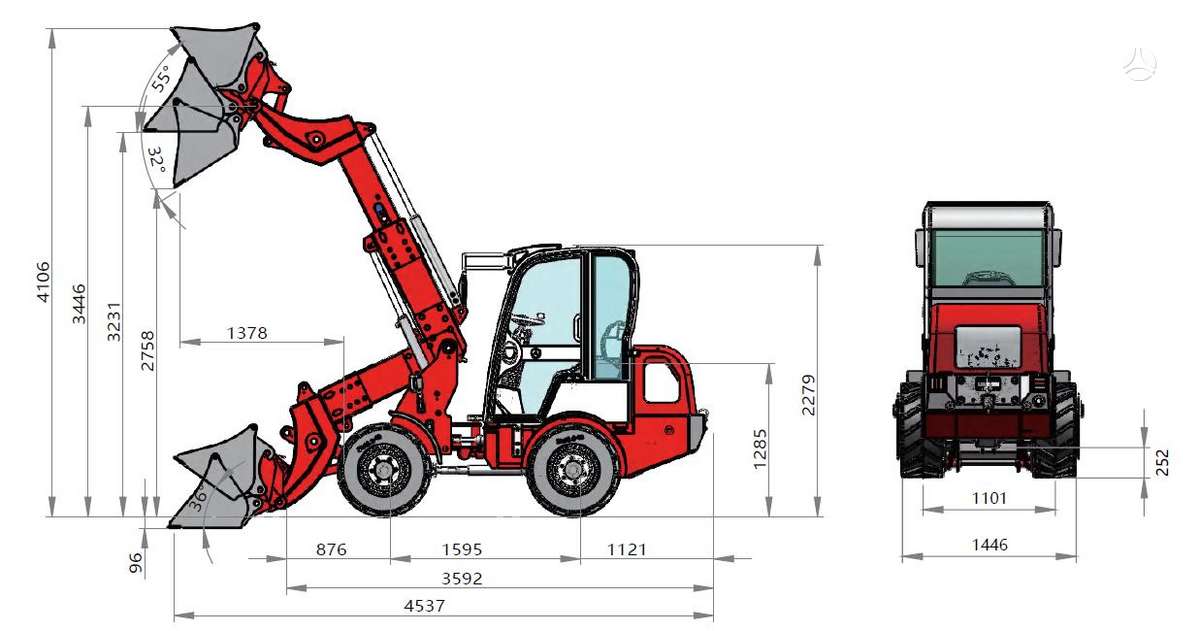 WOLF MINI780HT, самоходные погрузчики