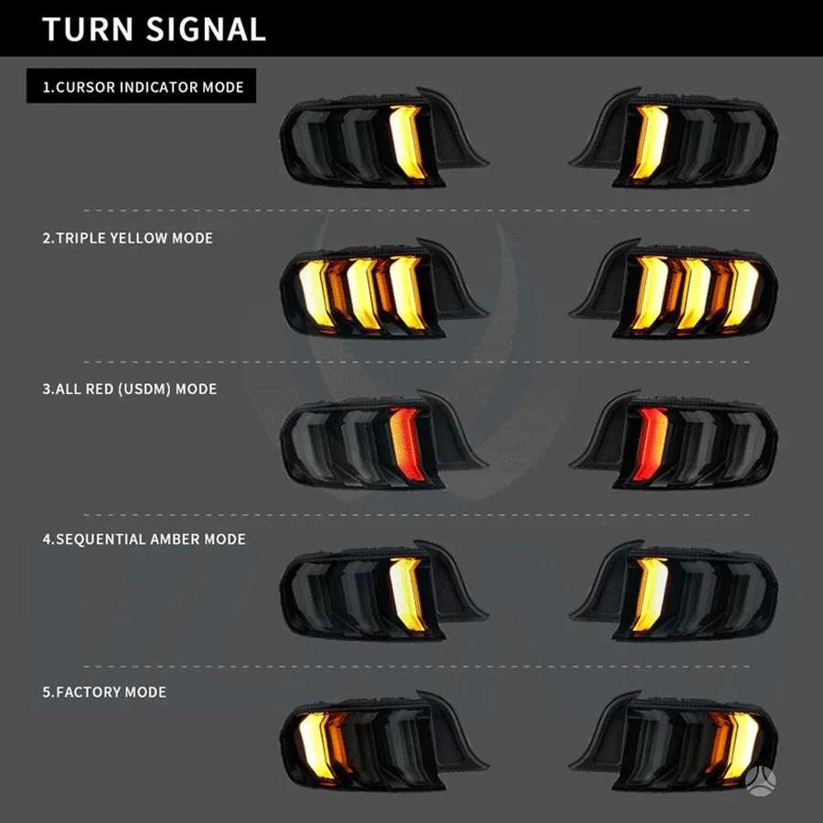 Ford Mustang lights, lamps