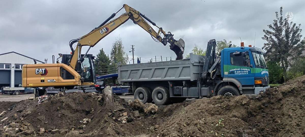 Mercedes-Benz Atego, dumpers with crane