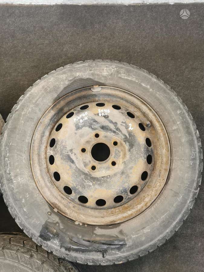 Renault, стальные штампованные диски, R15
