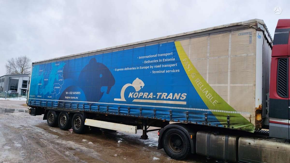 Krone SD, bortinės su užuolaidomis
