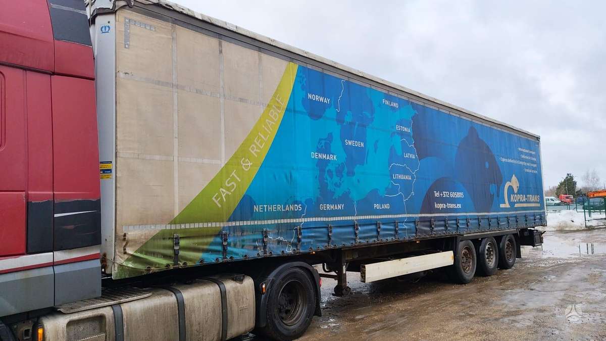 Krone SD, bortinės su užuolaidomis