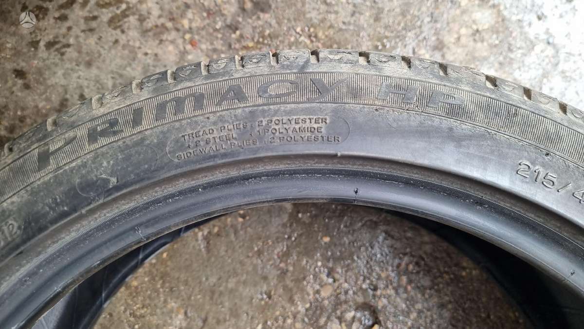 Michelin Primacy HP, summer 215/45 R17
