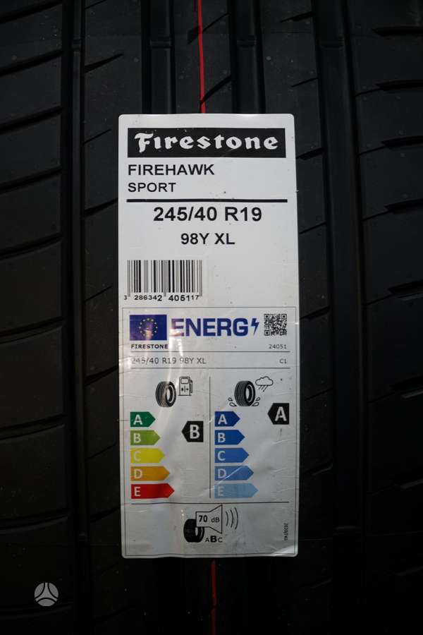 Firestone Firehawk Sport, летние 245/40 R19