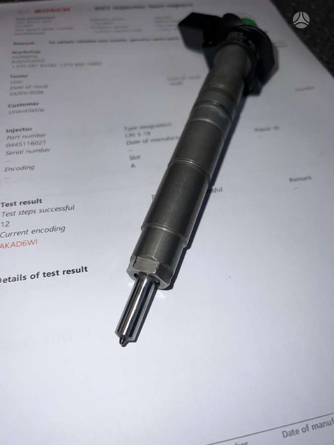 Mercedes-Benz Sprinter, 0445116028, injection system