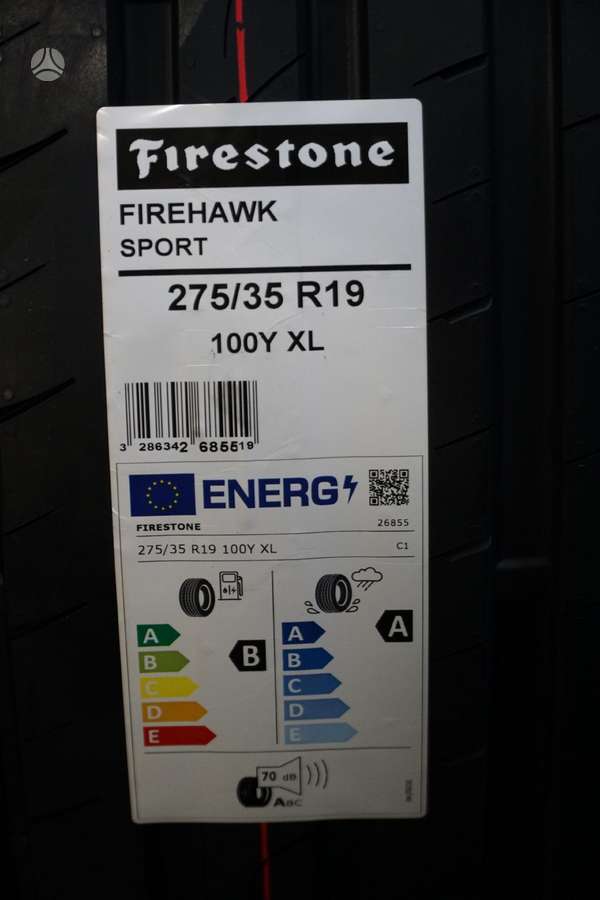 Firestone Firehawk Sport, летние 275/35 R19
