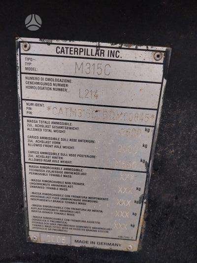 Caterpillar M315 C, excavator