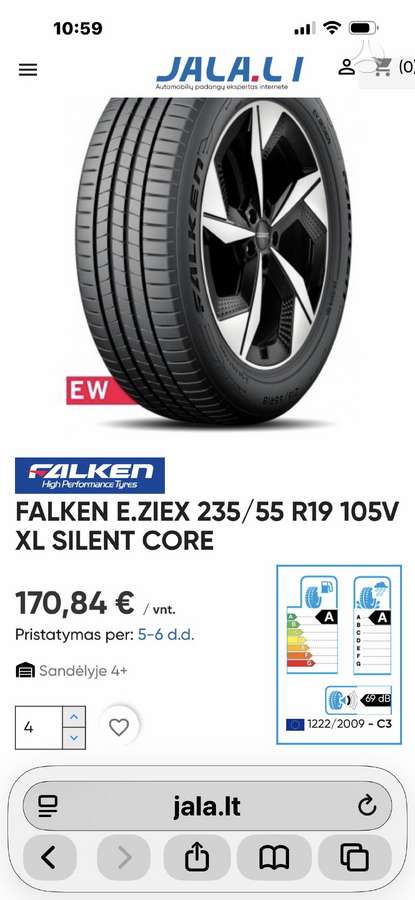 Volvo Xc60, light alloy, R19