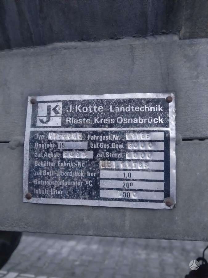 -Kita- J.KOTTE Landtechnik, цистерны
