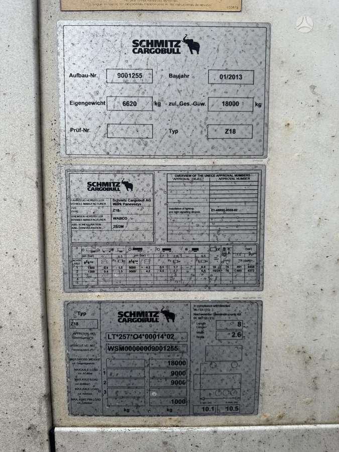 Schmitz ZKO 18/L, šaldytuvai