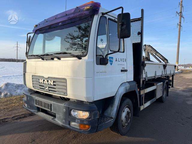 MAN 8.225 LK, dumpers with crane