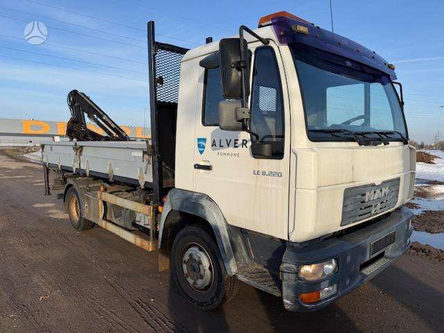 MAN 8.225 LK, dumpers with crane