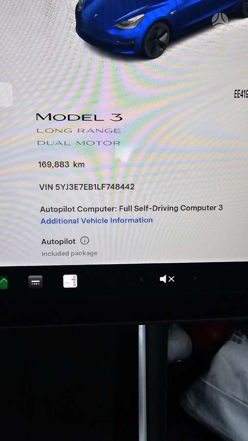 Tesla Model 3, 75 kWh, sedanas