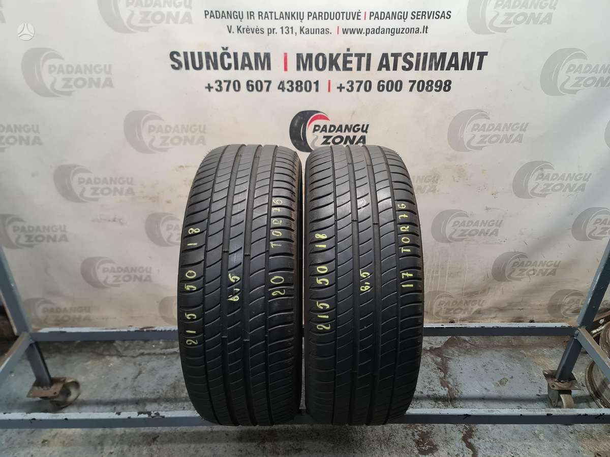 Michelin Primacy 3, vasarinės 215/50 R18