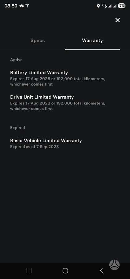 Tesla Model 3, 75 кВт·ч, Седан