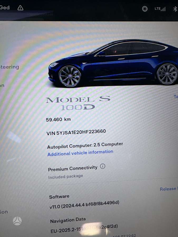 Tesla Model S, 100 kWh, sedanas