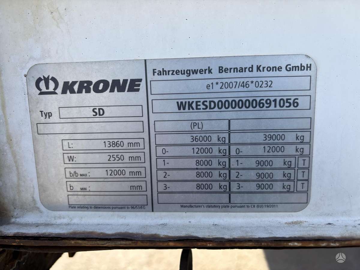 Krone MEGA, пологовые / тентовые