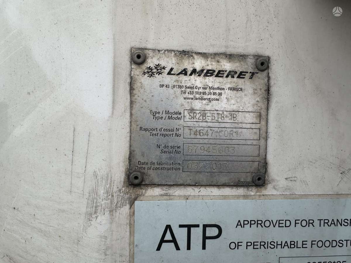 Lamberet, refrigerated
