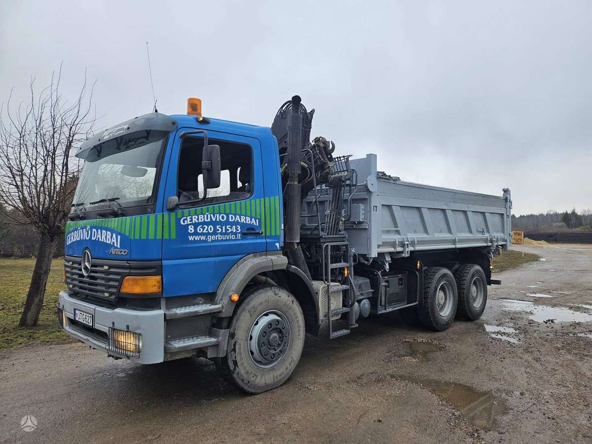 Mercedes-Benz Atego, самосвалы с краном