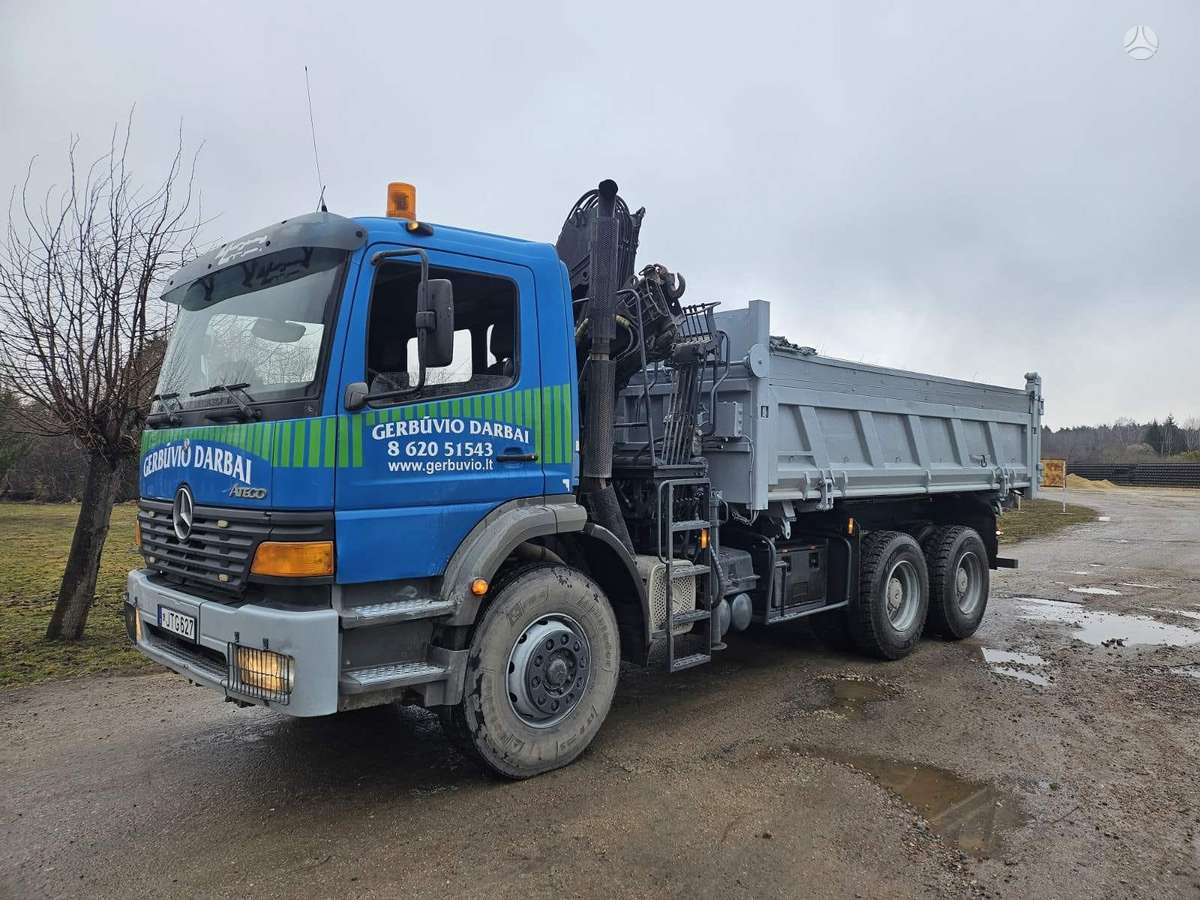 Mercedes-Benz Atego, самосвалы с краном