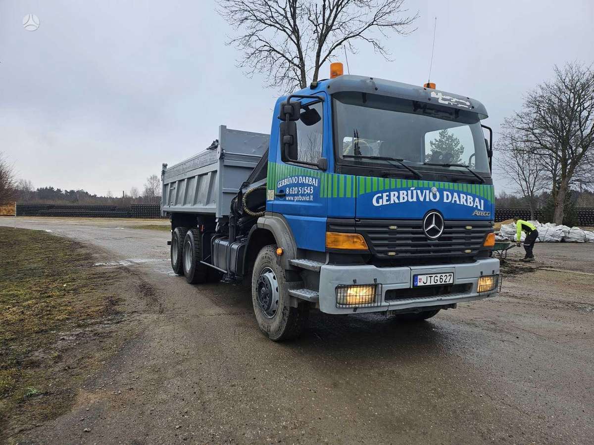 Mercedes-Benz Atego, самосвалы с краном