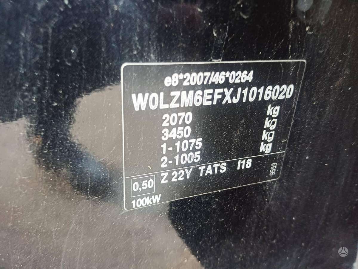 Opel Insignia for parts. Engine code b16dth gearbox code mgx color code